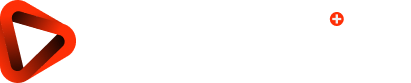Logo featuring a stylized red triangular play button next to the bold white text "Prodswiss" on a black background